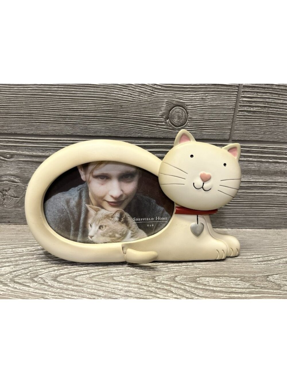 Cat Picture Frame Wobble Tail Photo Frame 4” X 6” Sheffield Home Head Moves